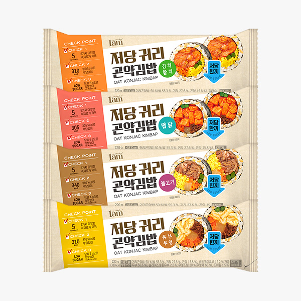 1am 저당 귀리 곤약김밥 참치마요